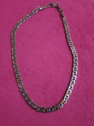 Catena a maglie miste oro e argento