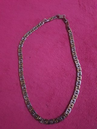 Catena a maglie miste oro e argento