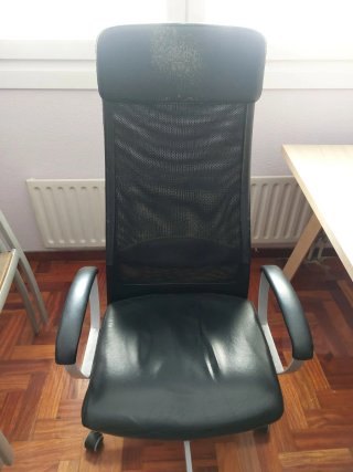 Silla de oficina Ikea negra