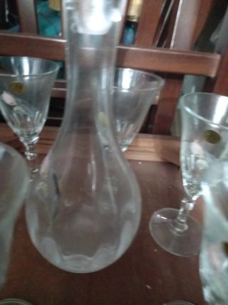 Set calici e caraffa in vetro