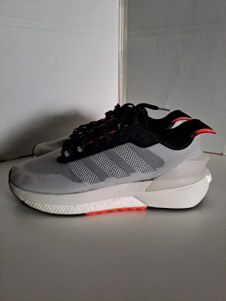 Scarpe running Adidas grigie e arancio