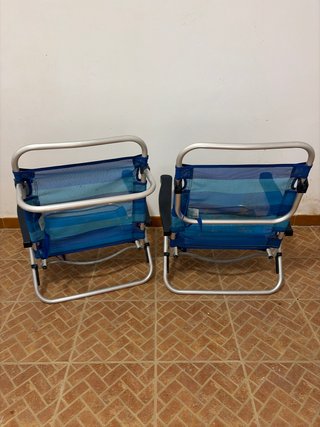 Pack 2 Sillas Playa Plegables. La marca no la se.