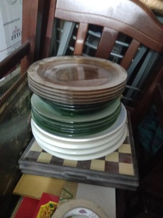 Set piatti misti ceramica e vetro