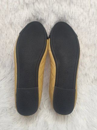 Bailarinas Acolchadas T40 Beige/Negro + REGALO