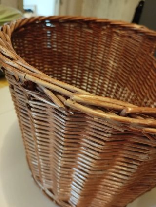 Cesto in vimini per bici