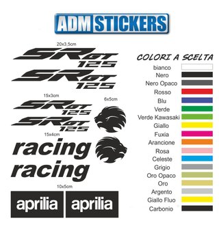 Kit Adesivi Stickers Aprilia SR GT 125