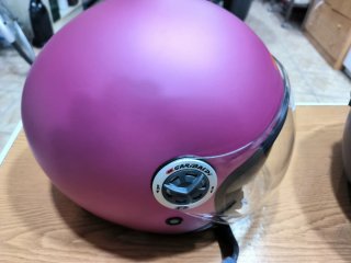 Casco Moto Garibaldi Rosa PRECIO NO NEGOCIABLE
