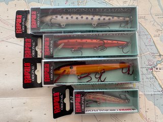 Lote 4 Señuelos Rapala Original Flotante 103