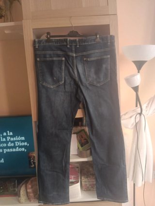 Pantalón Vaquero Hombre Azul Talla XXL