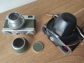 Werra Carl Zeiss Jena Tessar 2.8/50mm + Funda