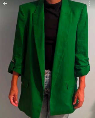 Chaqueta americana Zara verde sin haberse estrenad