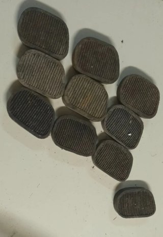 10 Gomme per Pedali Seat Fiat 600/500