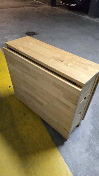 Mesa de cocina extensible madera Ikea