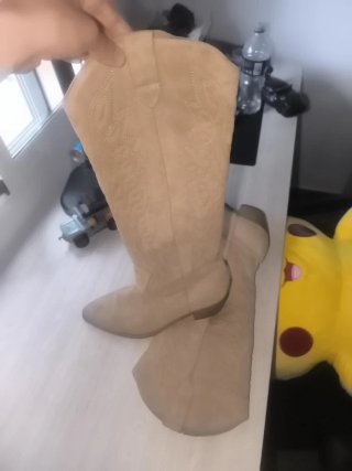 Botas cowboy beige