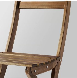 Mesa y 4 Sillas Terraza Madera Plegables