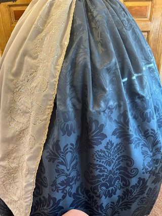 Traje Fallera Niña Azul y Rosa