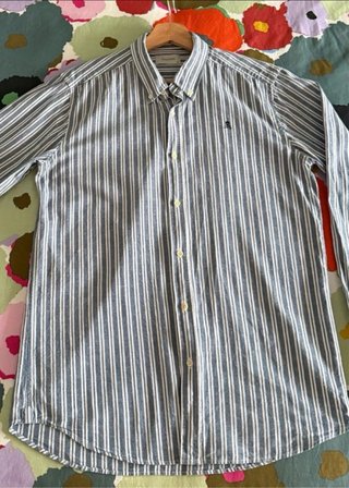 Camisa Scalpers - Azul a rayas - Talla 40