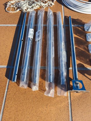 Candeleros velero, tinteros, cable y red
