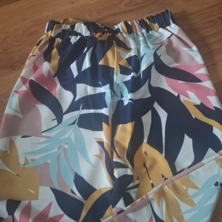 Pantalón fluido estampado mujer