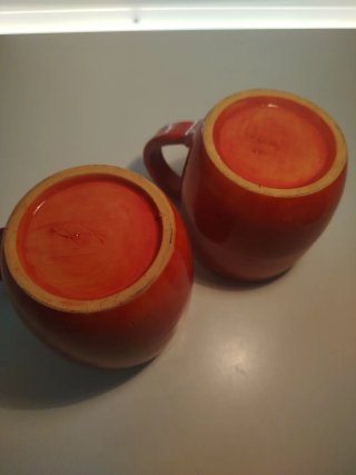 Coppia Tazze Rosse