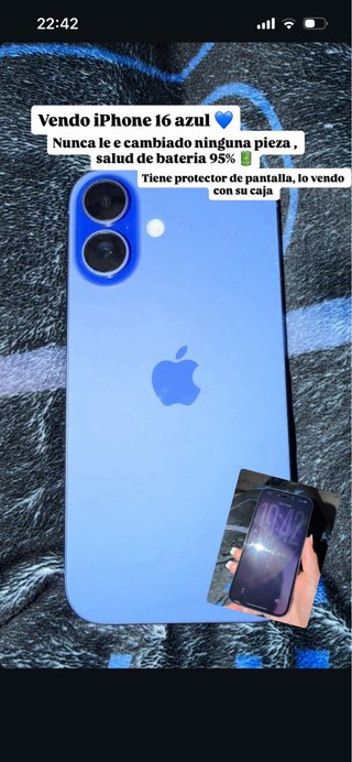 Iphone 16 azul