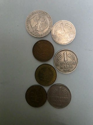 Lote de monedas alemanas