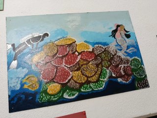 Cuadro de madera pintado a mano