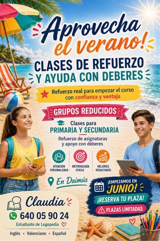 Clases de repaso y apoyo.