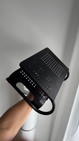 Soporte elevador monitor negro de dos alturas