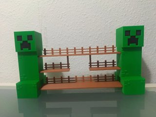 Estantería Minecraft para mini funkos
