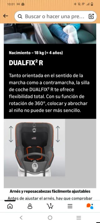 Silla Coche Britax Römer Dualfix2 Grupo 0+/1
