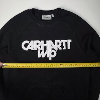 Carhartt WIP Black Hoodie Big Logo Streetwear Over