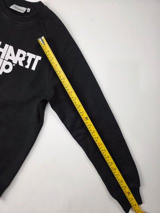 Carhartt WIP Black Hoodie Big Logo Streetwear Over