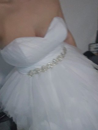 Vestido midi novia