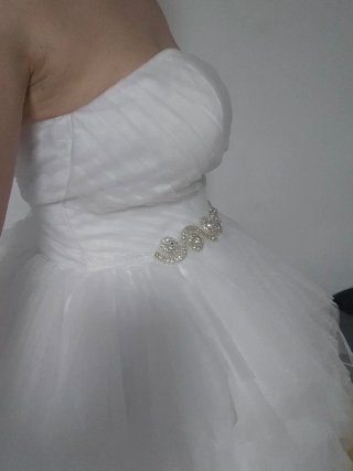 Vestido midi novia