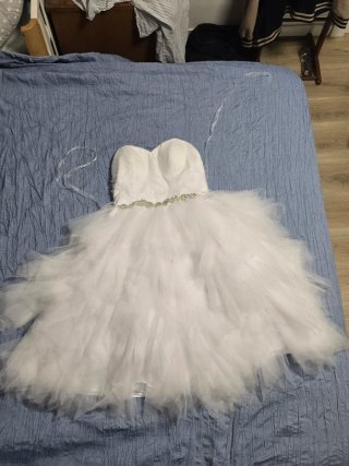 Vestido midi novia
