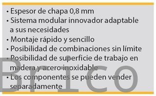 Conjunto Taller 4 Módulos S/Madera Azul Gris - Edición Limitada
