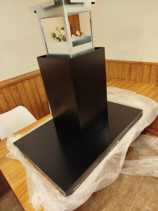 Campana Isla Airforce 90cm Negra