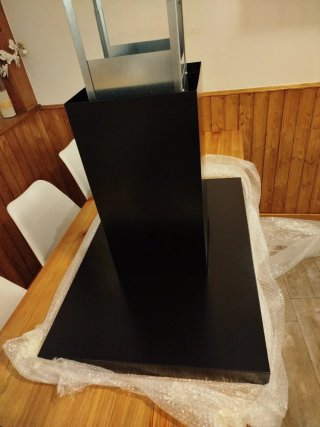 Campana Isla Airforce 90cm Negra