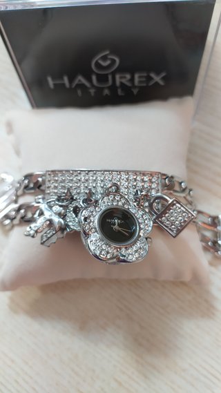 Orologio bracciale donna Haurex in acciaio.