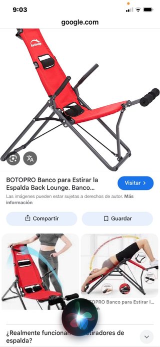 Silla de estiramiento Backlounge