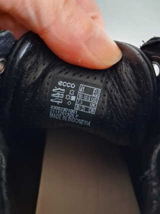 Zapatillas Ecco Talla 41 Piel Negra