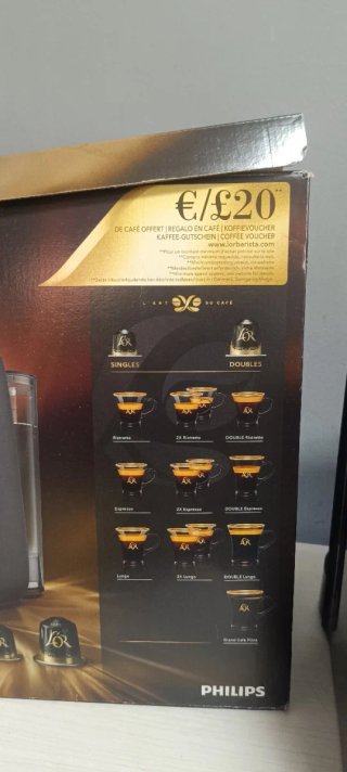 Cafetera Cápsulas Philips L'or Negra