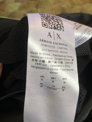 Giubbotto Uomo Armani Exchange Nero/Verde