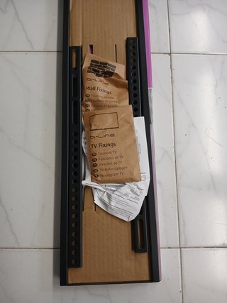 Soporte de Pared Plano para TV D-Line, para televisores de 50 a 85 Pulgadas, VESA 200x200mm - 600x400 mm, soporta hasta 60 kg