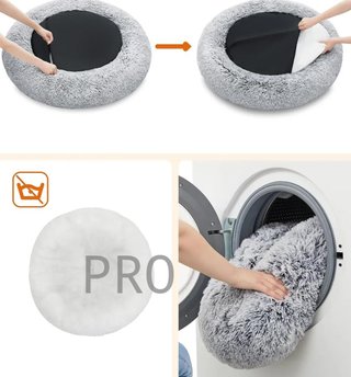Cama de perros con cojín central lavable
