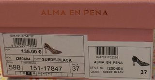 Zapatos Alma en Pena Negros