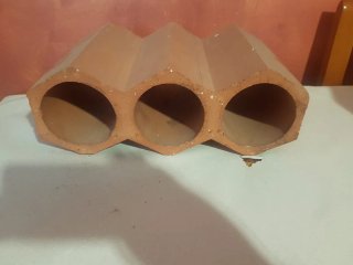 Botellero apilable terracota