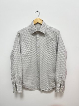 Camisa italiana Mastei Ferretti gris y blanca