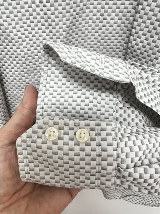 Camisa italiana Mastei Ferretti gris y blanca